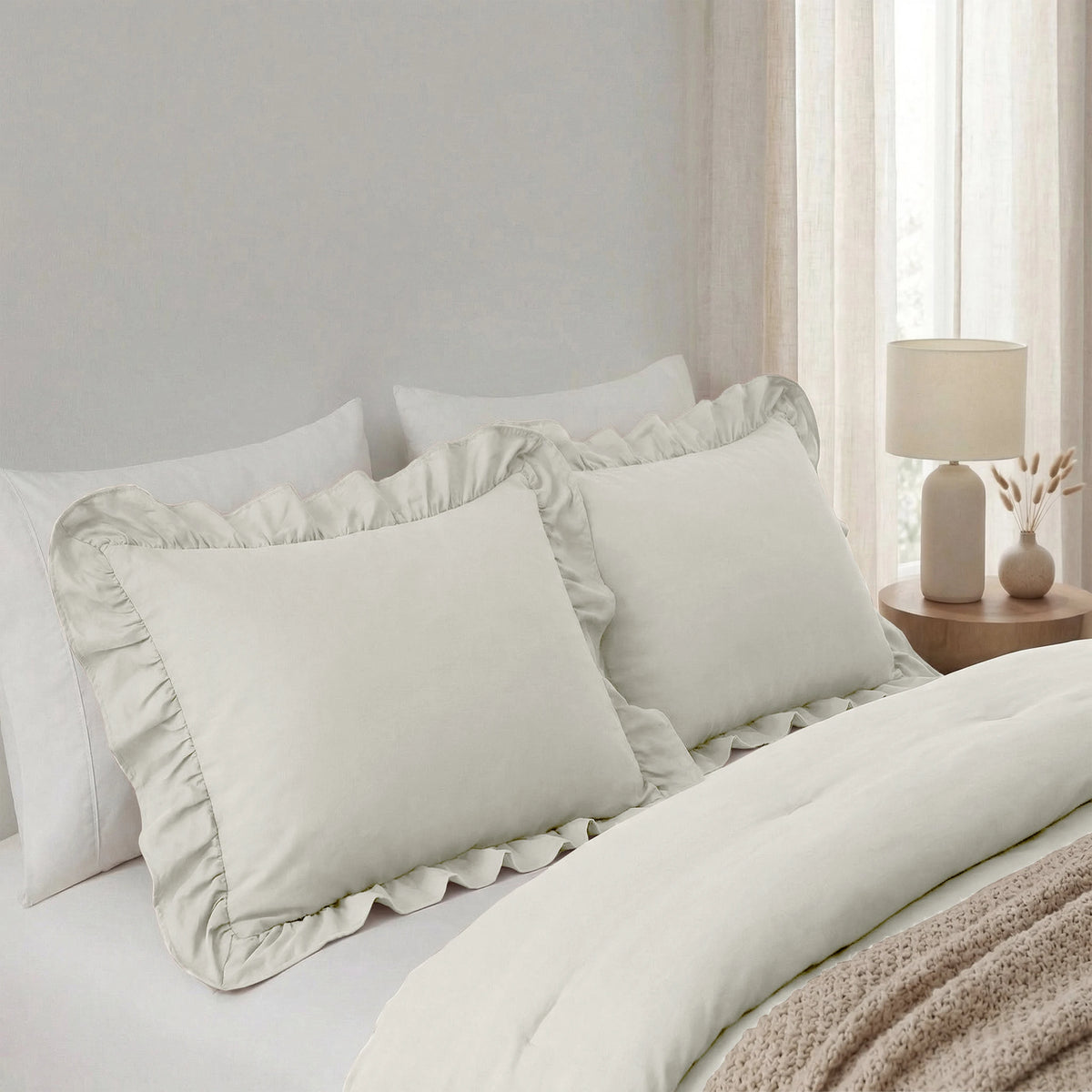 Nara Ruffles Soft Kussenslopen (set van 2)